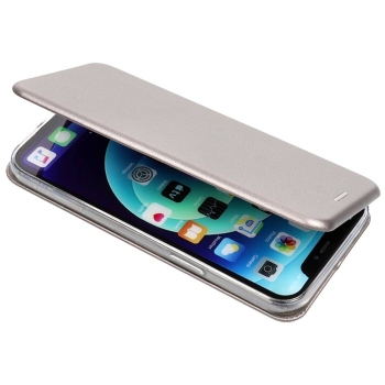 iPhone 13 Elegance Book Case grau aufgeklappt Zubehör online kaufen bestellen