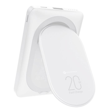 iPhone MagSafe PowerBank Qi kabellos 10000mAh weiß aufgestellt Zubehör online kaufen