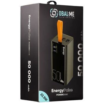 Fast Charge Powerbank OBAL:ME EnergyPulse QC PD Power Delivery 50000 mAh Verpackung vorne Online-Handyshop kaufen