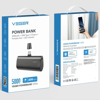 VEGER PlugOn iPhone Powerbank mit USB-C Stecker 5000mAh Verpackung Zubehör online kaufen bestellen