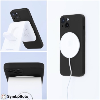 iPhone Silicone Mag Cover in schwarz mit MagSafe Lader Zubehör online kaufen bestellen