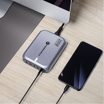 200W GaN3 Desktop Charger für iPad iPhone MacBook mit PD SFC QC am Tisch Zubehör online kaufen