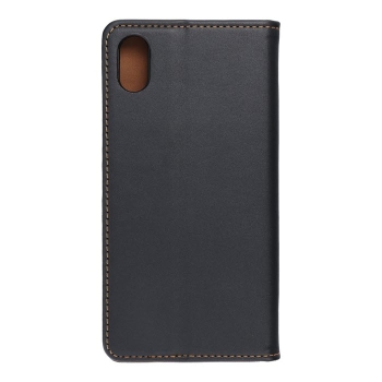 iPhone XS Echtleder Klapptasche Forcell SMART PRO schwarz hinten Zubehör online kaufen