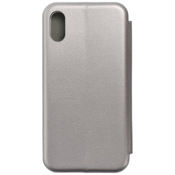 iPhone X XR XS Elegance Book Case grau hinten Zubehör online kaufen bestellen