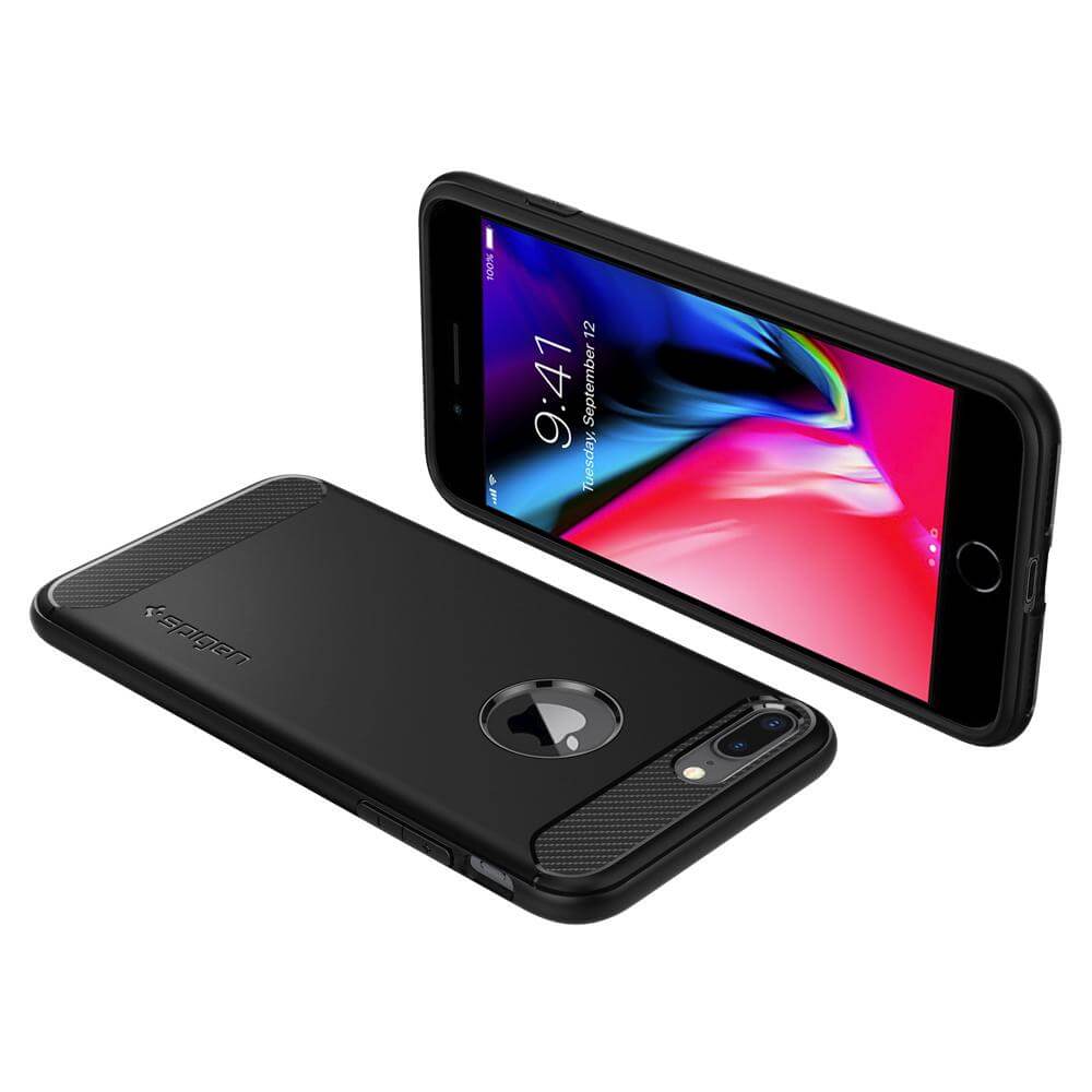 Stabile Schutzhülle iPhone 8 Plus Spigen Rugged Armor kaufen