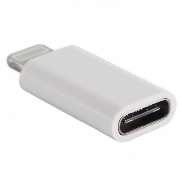 Adapter von USB-Type-C auf Apple iPhone Lightning weiß online kaufen bestellen