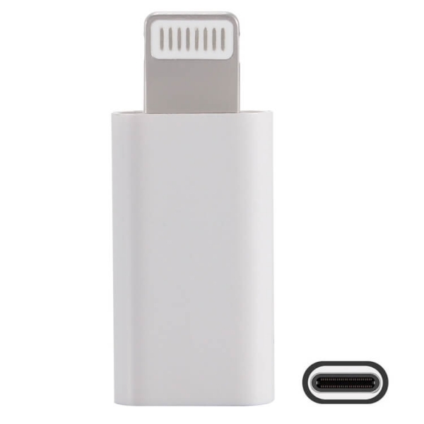 Adapter von USB-Type-C auf Apple iPhone Lightning weiß online kaufen bestellen