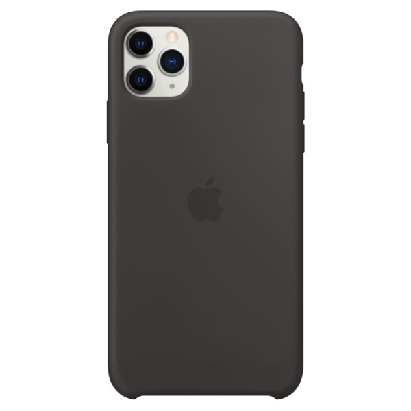 iPhone 11 Pro Max Silikonhülle schwarz Apple Original MX002ZM/A hinten hinten online kaufen bestellen