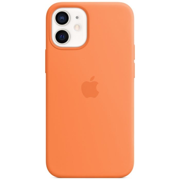 iPhone 12 mini MagSafe Silikonhülle Kumquat orange Apple Original MHKN3ZM/A Kombi Zubehör online kaufen