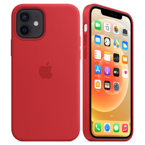 iPhone 12 mini MagSafe Silikonhülle Rot Apple Original MHKW3ZM/A Kombi Zubehör online kaufen