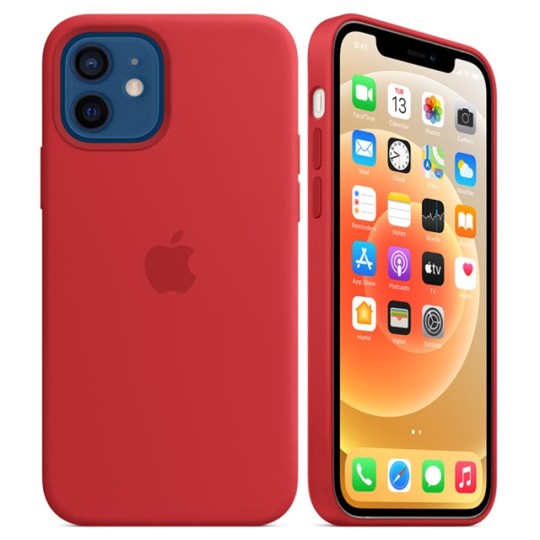 iPhone 12 mini MagSafe Silikonhülle Rot Apple Original MHKW3ZM/A Kombi Handyzubehör online bestellen