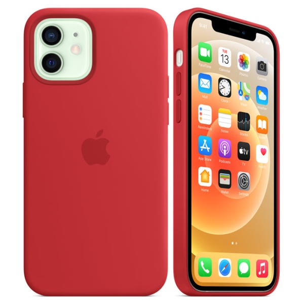 iPhone 12 mini MagSafe Silikonhülle Rot Apple Original MHKW3ZM/A Kombi Zubehör online kaufen bestellen
