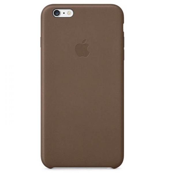 iPhone 6 6S Plus Leder Case Braun Apple Original MGQR2ZM/A hinten online kaufen bestellen