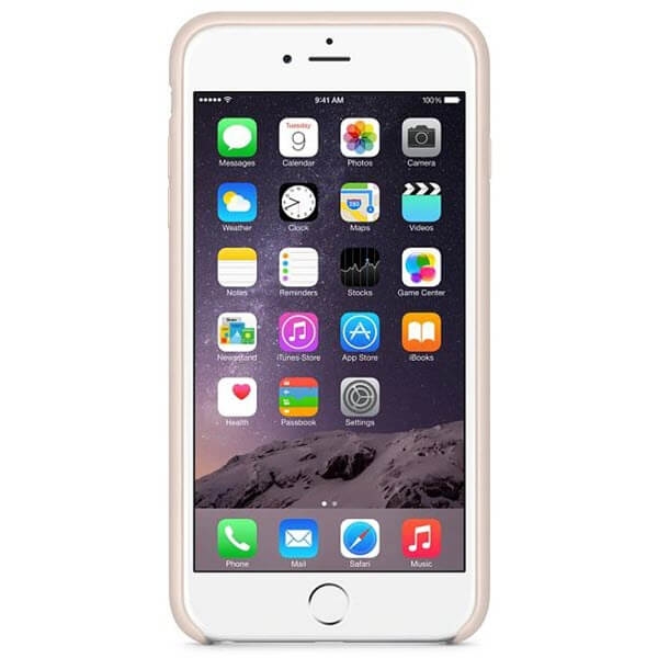 iPhone 6 6S Plus Leder Case Soft Pink Apple Original MGQW2ZM/A vorne online kaufen bestellen