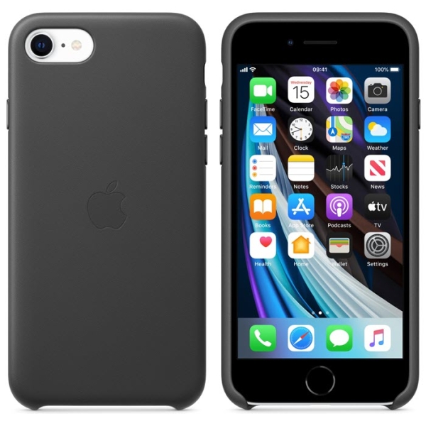 iPhone 7 8 SE 2020 2022 Leder Case Black schwarz Apple Original MXYM2ZE/A online kaufen bestellen