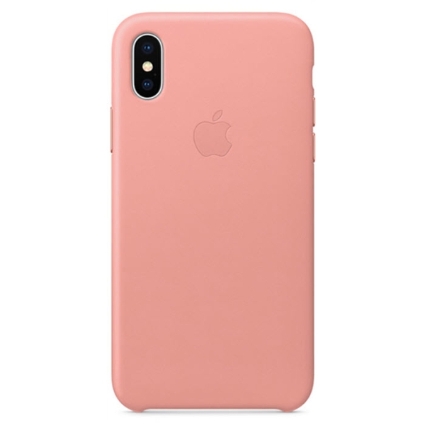 iPhone X XS Leder Case Pink Apple Original MRGH2ZM/A hinten online kaufen bestellen