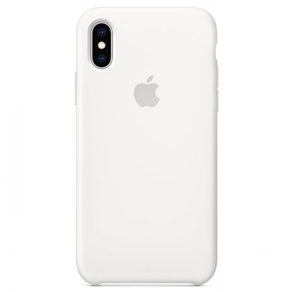 iPhone X XS Silikon Case Weiß Apple Original MRW82ZM/A hinten online kaufen bestellen