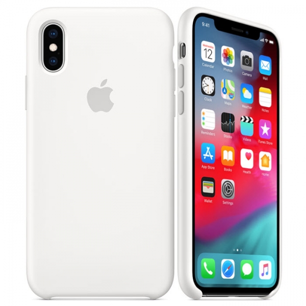 iPhone X XS Silikon Case Weiß Apple Original MRW82ZM/A Kombi online kaufen bestellen