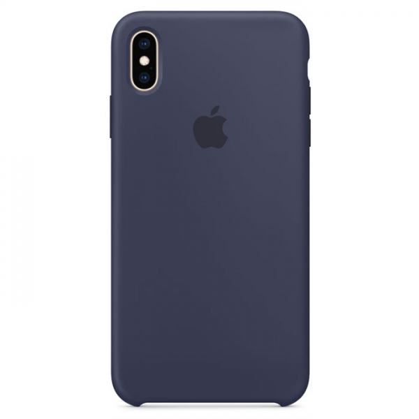 iPhone XS Max Silikon Case Midnight Blue MRWG2ZM/A hinten online kaufen bestellen