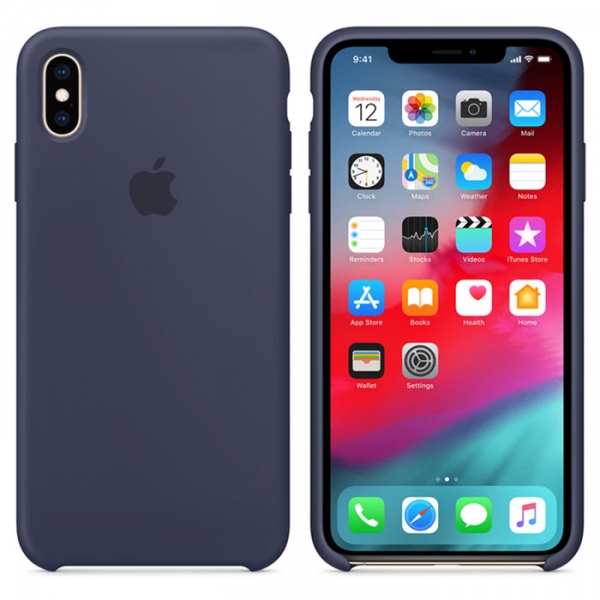 iPhone XS Max Silikon Case Midnight Blue MRWG2ZM/A online kaufen bestellen