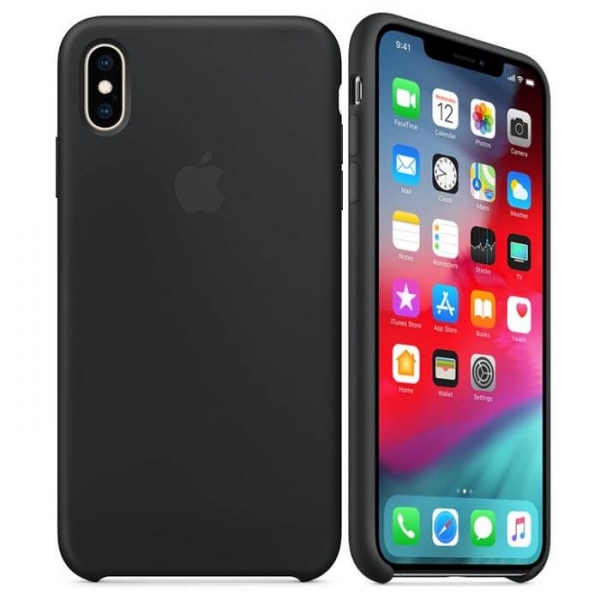 iPhone XS Max Silikon Case black schwarz MRWE2ZM/A Kombi online kaufen bestellen