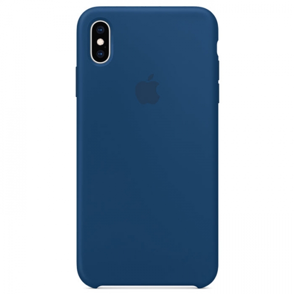 iPhone XS Max Silikon Case Delftblau MVF62ZM/A hinten online kaufen bestellen