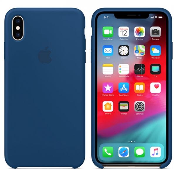 iPhone XS Max Silikon Case Delftblau MVF62ZM/A online kaufen bestellen