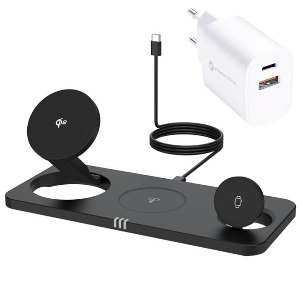3in1 Ladestation Forcell F-Energy MagNetix mit 35W Ladegerät