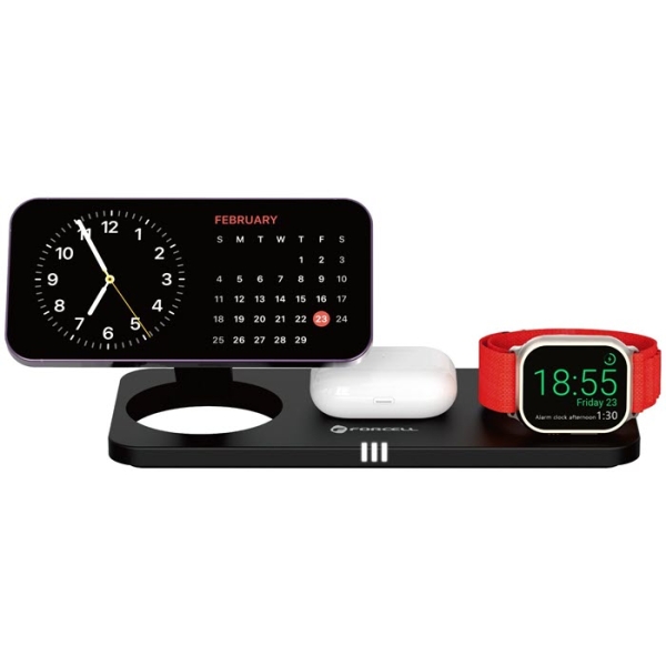 Apple Watch iPhone AirPods 3in1 Ladestation für MagSafe Qi2 kabellos wireless mit Geräte Zubehör online kaufen
