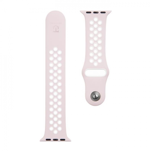 Apple Watch Sportarmband Double Silicone pink/weiß TACTICAL Zubehör online kaufen