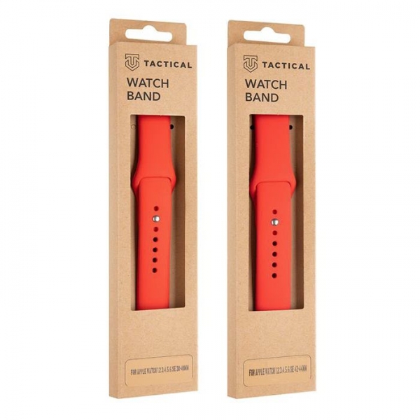 Apple Watch Silicone-Armband standard in rot Box TACTICAL Zubehör online kaufen