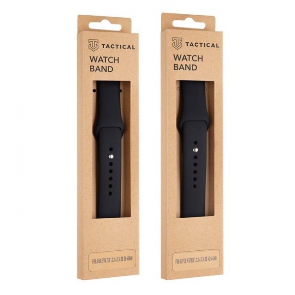 Apple Watch Silicone-Armband standard in schwarz Box TACTICAL Zubehör online kaufen