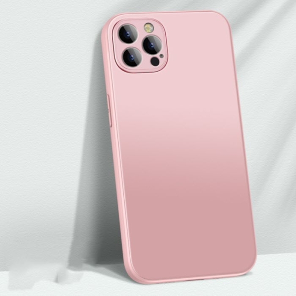 Silicone-Glas Cover matt in Girly Pink für iPhone 13 Pro Max online kaufen und bestellen