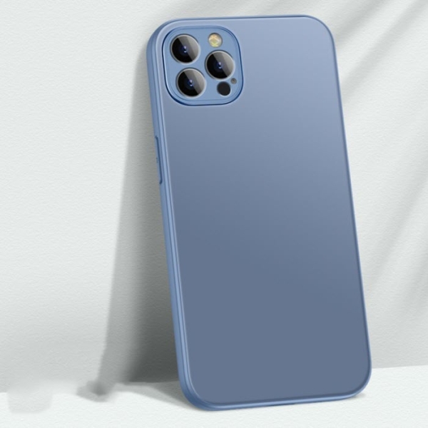 Silicone-Glas Cover matt in Lavendel-Blau für iPhone 13 online kaufen und bestellen