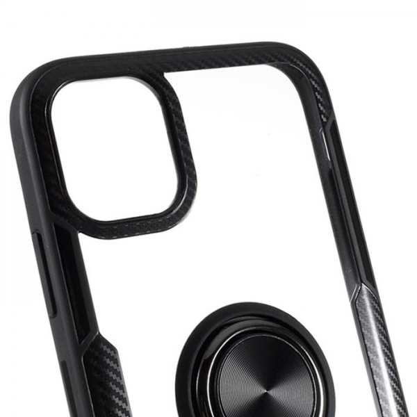 iPhone 13 Pro Hybrid Magnet Ring Case in Carbon schwarz online kaufen bestellen