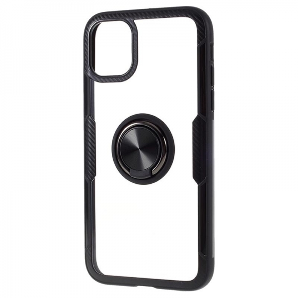 iPhone 12 Pro Hybrid Magnet Ring Case in Carbon schwarz online kaufen bestellen