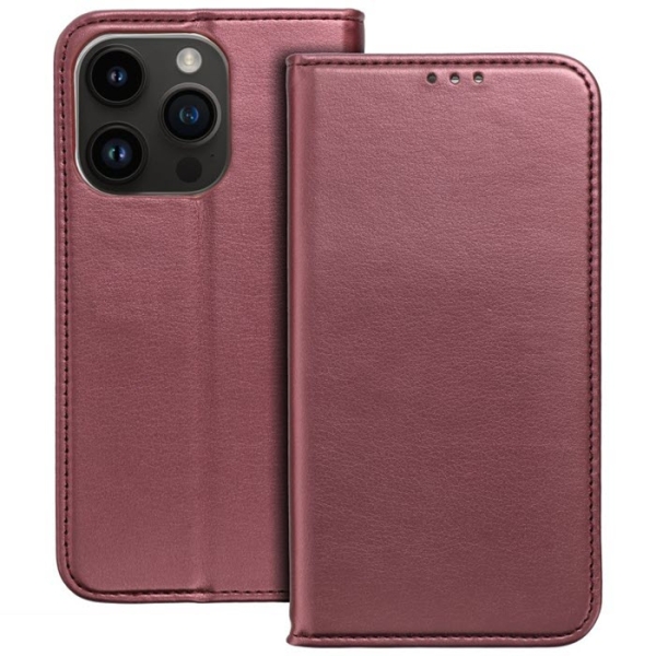 iPhone 15 Pro Max Handytasche Magneto Book Case burgunder rot hinten online kaufen bestellen