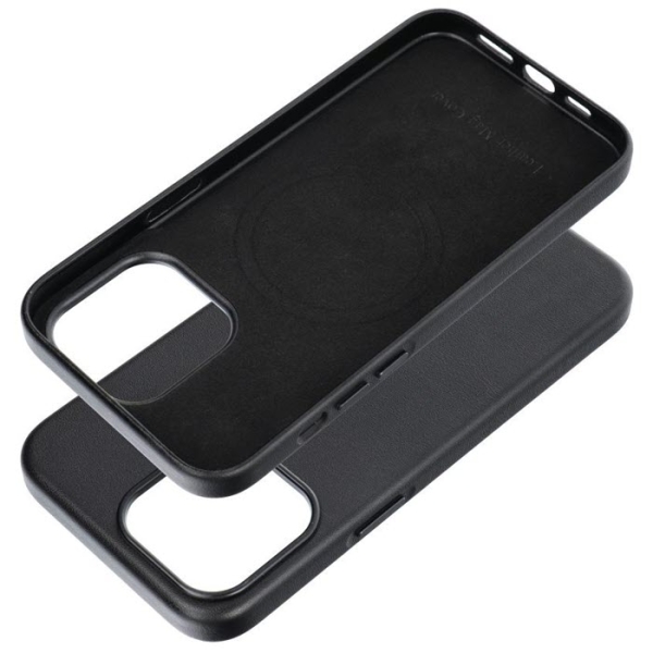 iPhone Leather MagSafe Case in schwarz innen  Zubehör online kaufen bestellen