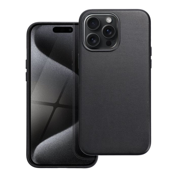 iPhone 15 Pro Max Leather MagSafe Case in schwarz Zubehör online kaufen bestellen