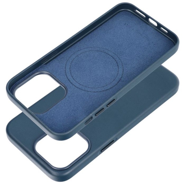 iPhone Leather MagSafe Case in blau innen  Zubehör online kaufen bestellen