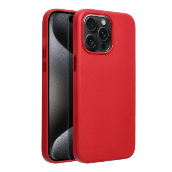 iPhone 15 Pro Max Leather MagSafe Case in rot Zubehör online kaufen bestellen