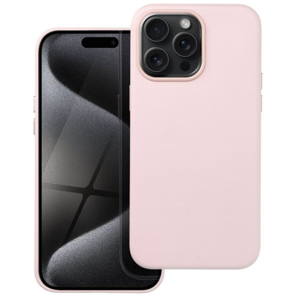 iPhone 15 Pro Max Leather MagSafe Case in pink Zubehör online kaufen bestellen