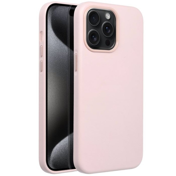 iPhone 15 Pro Max Leather MagSafe Case in pink Zubehör online kaufen bestellen