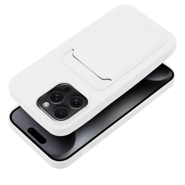Silicone Card Case für iPhone 15 Pro Max in weiß Zubehör online kaufen