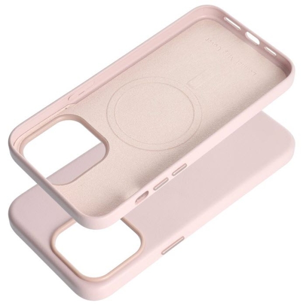 iPhone 16 Pro Max Leather MagSafe Case in pink innen  Zubehör online kaufen bestellen