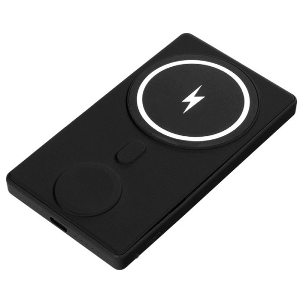 iPhone und Apple Watch Power Bank MagSafe Qi kabellos magnetisch schwarz Zubehör online kaufen