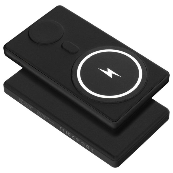 iPhone und Apple Watch Power Bank MagSafe Qi kabellos magnetisch schwarz Zubehör online kaufen