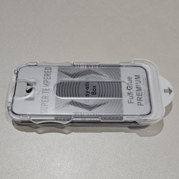 Montagerahmen aufsetzen Easy Stick Displayschutzfolie mit Entstaubungsfolie für iPhones