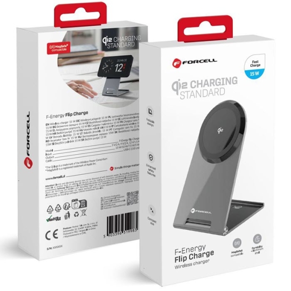 iPhone MagSafe Tischständer Ladegerät Forcell Flip Charge 15W Verpackung Zubehör online kaufen