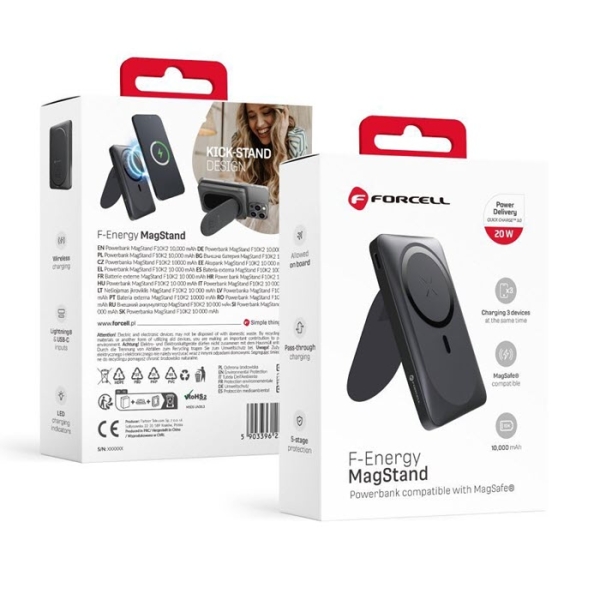 iPhone MagSafe PowerBank Qi kabellos 10000mAh schwarz Verpackung Zubehör online kaufen